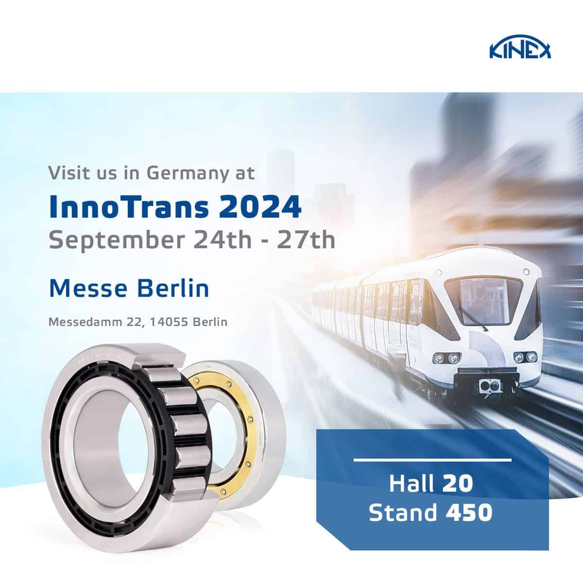 Join Kinex at InnoTrans 2024!