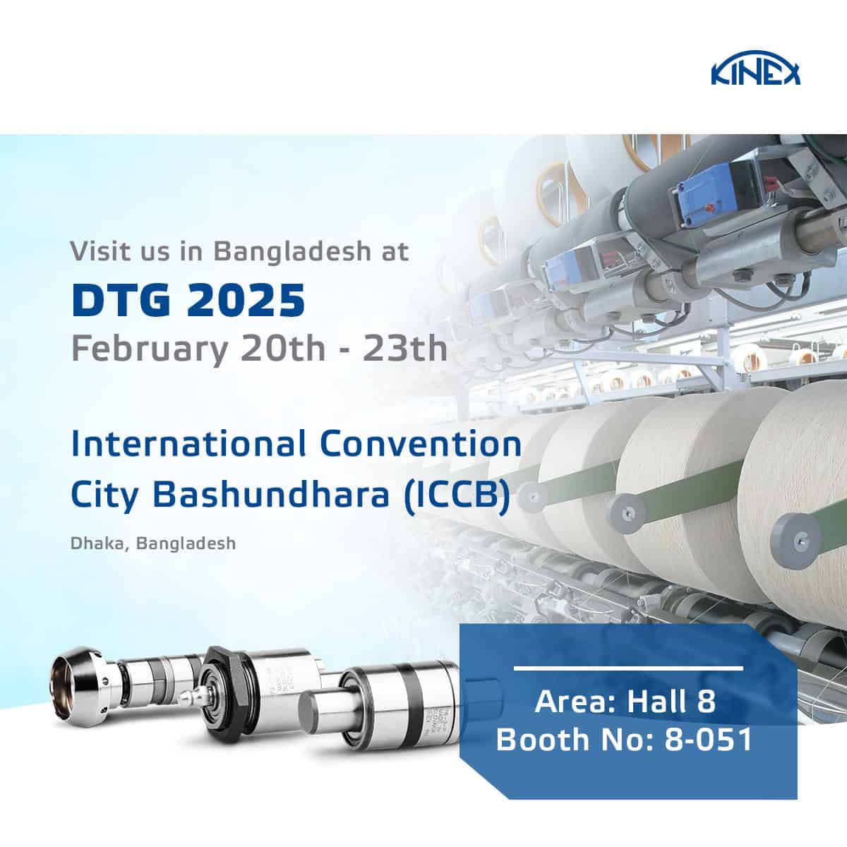Meet KINEX BEARINGS at DTG 2025!