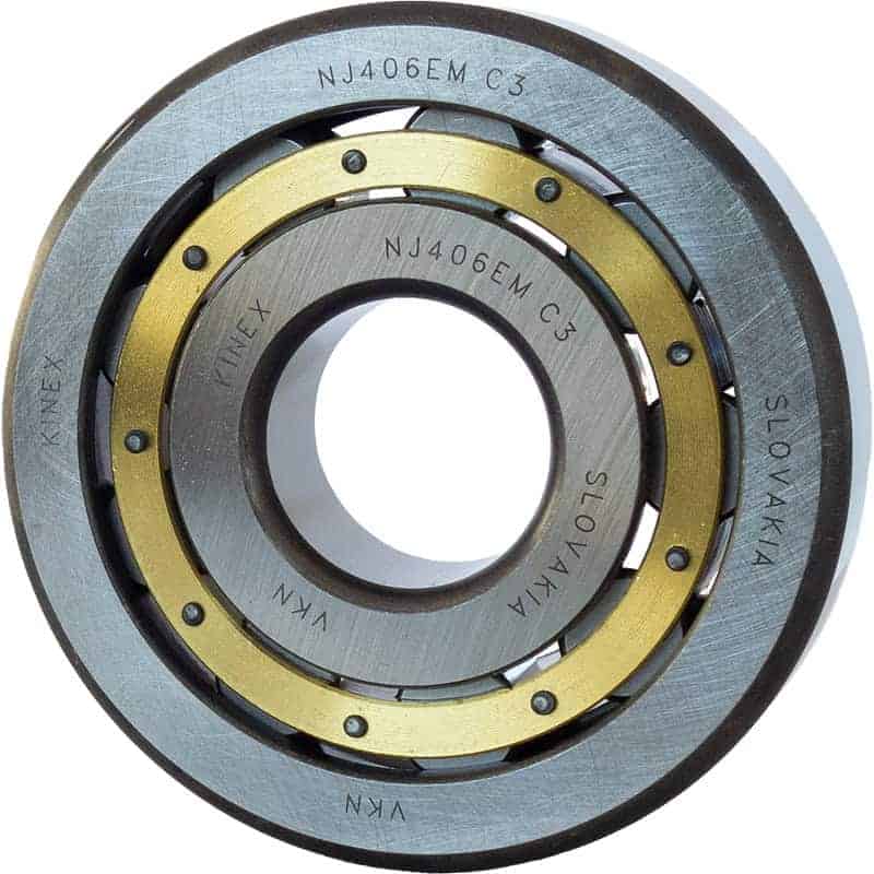 Single Row Cylindrical Roller Bearing NJ406EM C3 top view